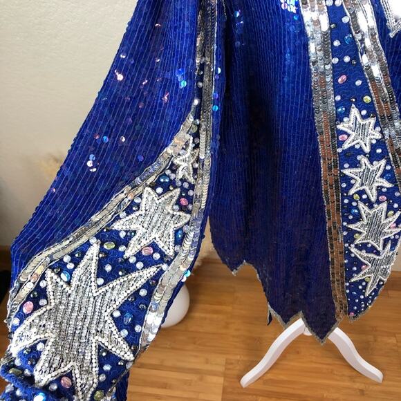 Judith Ann Creations Sequin Star Silk Tunic Dress - Picture 3 of 14